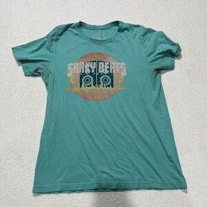 RARE!! Shaky Beats 2016 Music Festival Line Up T-Shirt Blue - Read Description